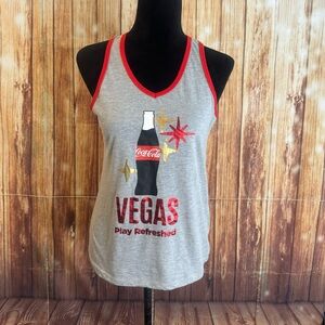 Coca Cola Women’s Las Vegas Gray Tank Top Size Medium